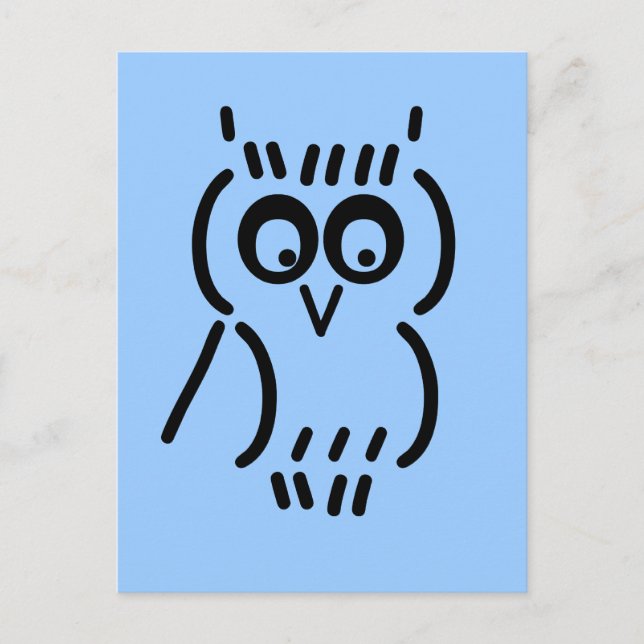 ASCII Owl Postcard (Front)