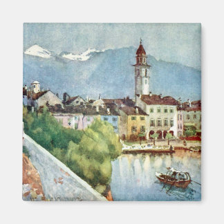 Ascona Switzerland on Lake Maggiore, 1918 Magnet