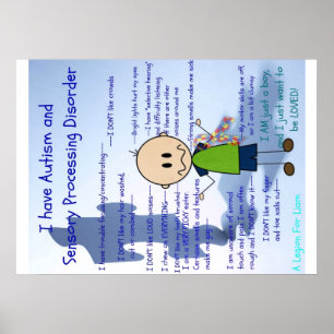 ASD and SPD boy Poster