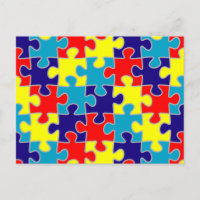 ASD Aspergers Autism Awareness Puzzle Pattern