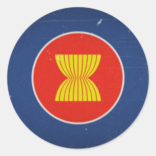 asean classic round sticker