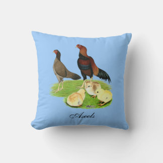 Aseel Wheaten Chicken Family Cushion