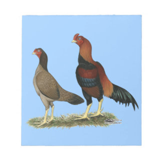 Aseel Wheaten Chickens Notepad