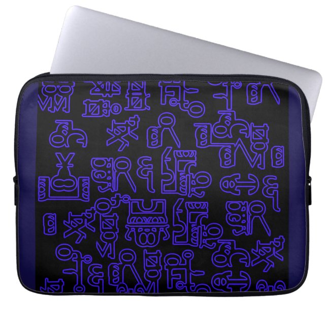 Asemic Wanderings I Laptop Sleeve (Front)