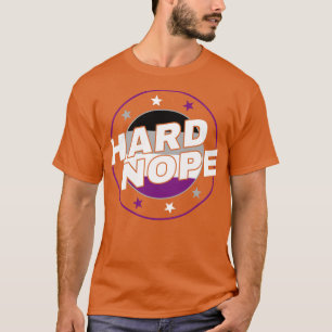 Asexual Ace Hard Nope Funny LGBT T-Shirt