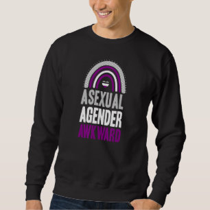 Asexual Agender Awkward Asexual Pride Bohemian Rai Sweatshirt