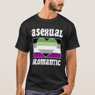 Asexual Aromantic Pride Flag Cute  Ace Aesthetic T-Shirt