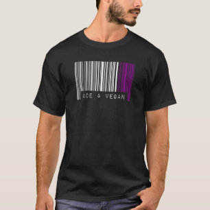 Asexual Barcode Pride Ace And Vegan Cute Aesthetic T-Shirt