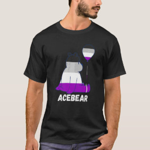 Asexual Bear Alone Ace Balloon Asexuality Asexual T-Shirt