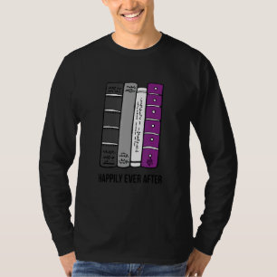 Asexual Bookworm Ace Pride Book Lover Proud Asexua T-Shirt