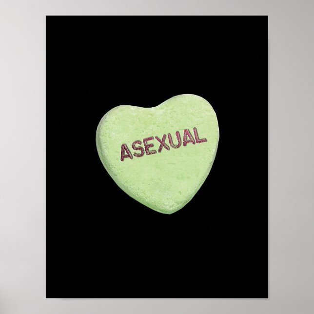 ASEXUAL CANDY -.png Poster (Front)