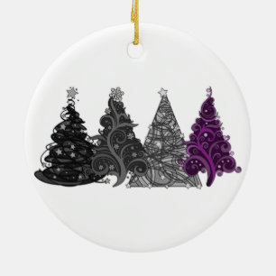 Asexual Christmas Trees Ceramic Tree Decoration