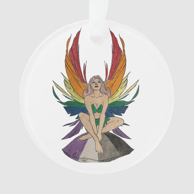 Asexual Faerie Ornament (Front)