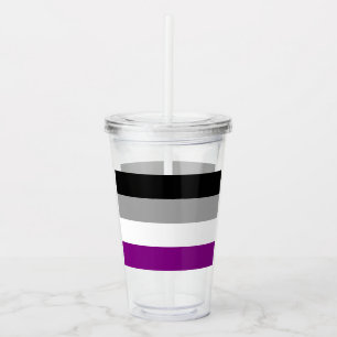 Asexual Flag Acrylic Tumbler