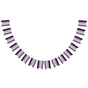 Asexual Flag Bunting Banner LGBT Party