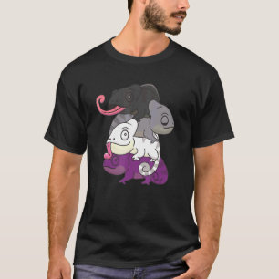 Asexual Flag Gender Pride Lgbtq Chameleon T-Shirt