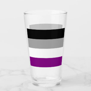 Asexual Flag Glass Cup