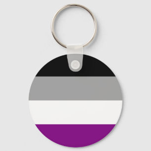 Asexual Flag Key Ring