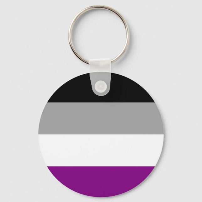 Asexual Flag Key Ring (Front)