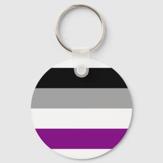 Asexual flag keychain