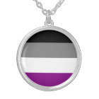 Asexual flag necklace