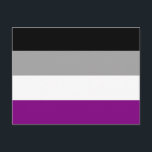 ASEXUAL FLAG ORIGINAL -.png Postcard<br><div class="desc">If life were a T-shirt, it would be totally Gay! Browse over 1, 000 Pride, Culture, Equality, Slang, & Humour Designs. The Most Unique Gay, Lesbian Bi, Trans, Queer, and Intersexed Apparel on the web. Everything from GAY to Z @ http://www.GlbtShirts.com FIND US ON: THE WEB: http://www.GlbtShirts.com FACEBOOK: http://www.facebook.com/glbtshirts TWITTER:...</div>