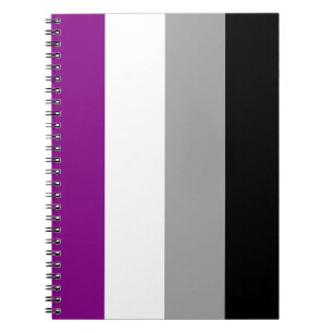 ASEXUAL FLAG ORIGINAL -.png Spiral Notebook