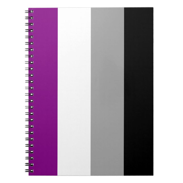 ASEXUAL FLAG ORIGINAL -.png Spiral Notebook (Front)