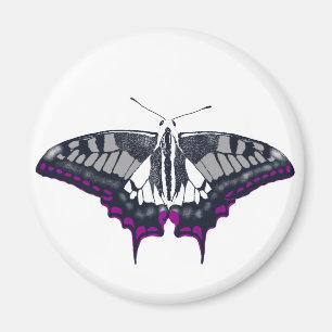 Asexual Flag Swallowtail Butterfly Magnet