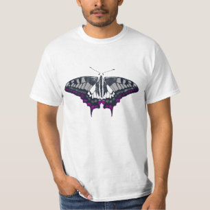 Asexual Flag Swallowtail Butterfly T-Shirt