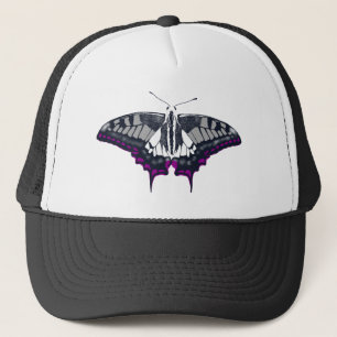 Asexual Flag Swallowtail Butterfly Trucker Hat