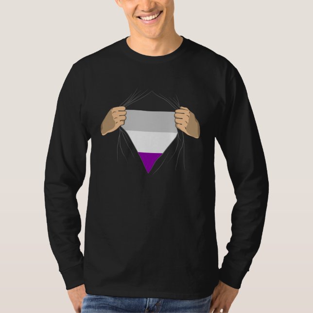 Asexual Flag T-Shirt (Front)