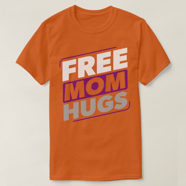 Asexual Free Mum Hugs Ace Asexuality LGBTIA T-Shirt (Design Front)