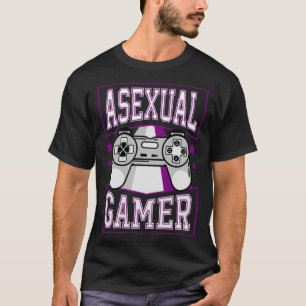 Asexual Gamer Video Games Cute Trendy Ace Pride S T-Shirt