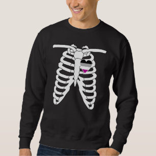 Asexual Halloween   Pride Skeleton Lgbtq Gay Hallo Sweatshirt