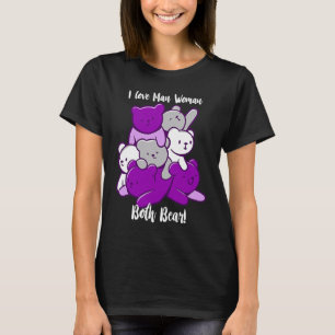 Asexual I Love Man Woman Both Bear Asexuality Ace T-Shirt