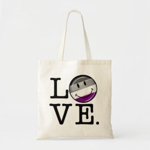 Asexual Love Pride Flag Tote Bag