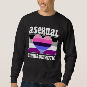 Asexual Omniromantic Pride Flag Cute  Ace Aestheti Sweatshirt