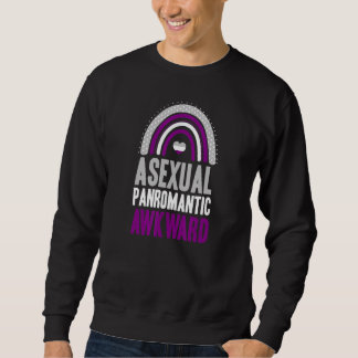 Asexual Panromantic Awkward Asexual Pride Bohemian Sweatshirt