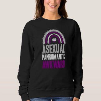 Asexual Panromantic Awkward Asexual Pride Bohemian Sweatshirt