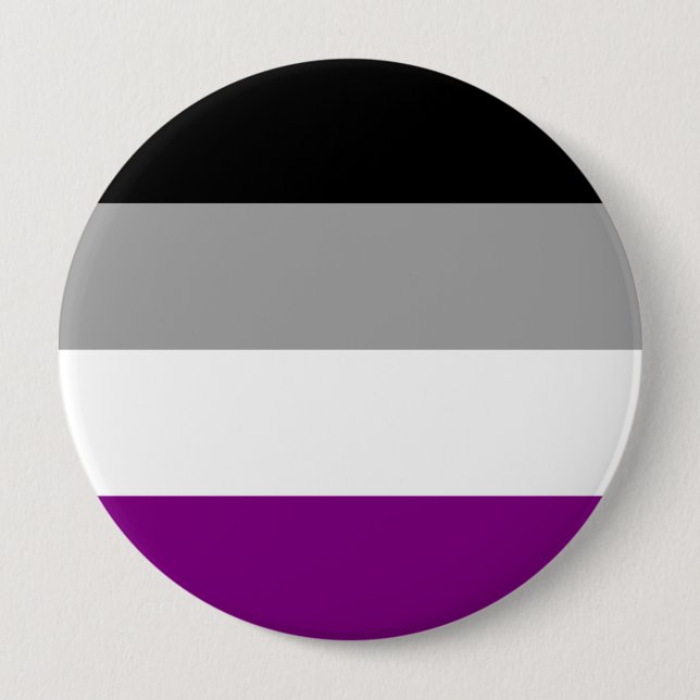 Asexual Pride 10 Cm Round Badge (Front)