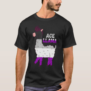 Asexual Pride Ace Llama Asexual Animal Asexuality  T-Shirt