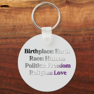 Asexual Pride - Birthplace: Earth. Race: Human Key Ring