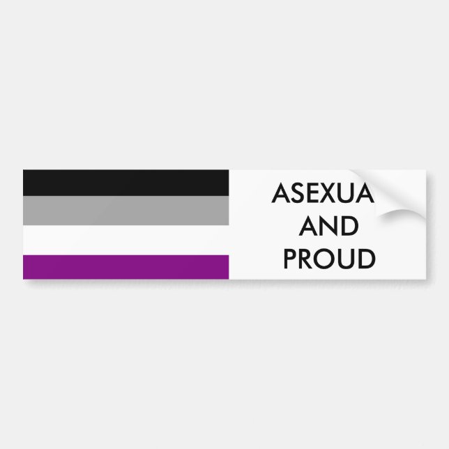 Asexual Pride Bumper Sticker 1 (Front)