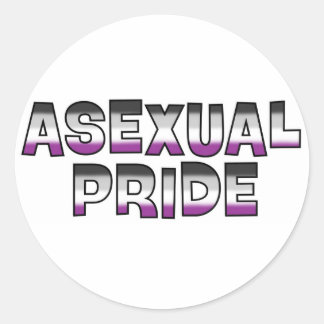 Asexual Pride Classic Round Sticker