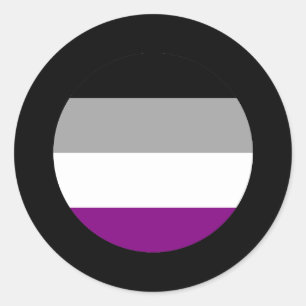 Asexual Pride Classic Round Sticker