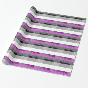 ASEXUAL PRIDE DISTRESSED DESIGN -.png Wrapping Paper