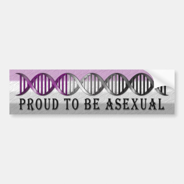 Asexual Pride DNA Bumper Sticker (Front)