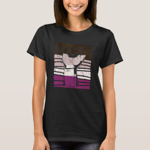 Asexual Pride Fist Queer Asexuality Flag Pride Mon T-Shirt