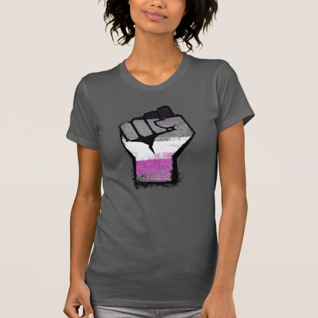 Asexual Pride Fist T-Shirt (Front)